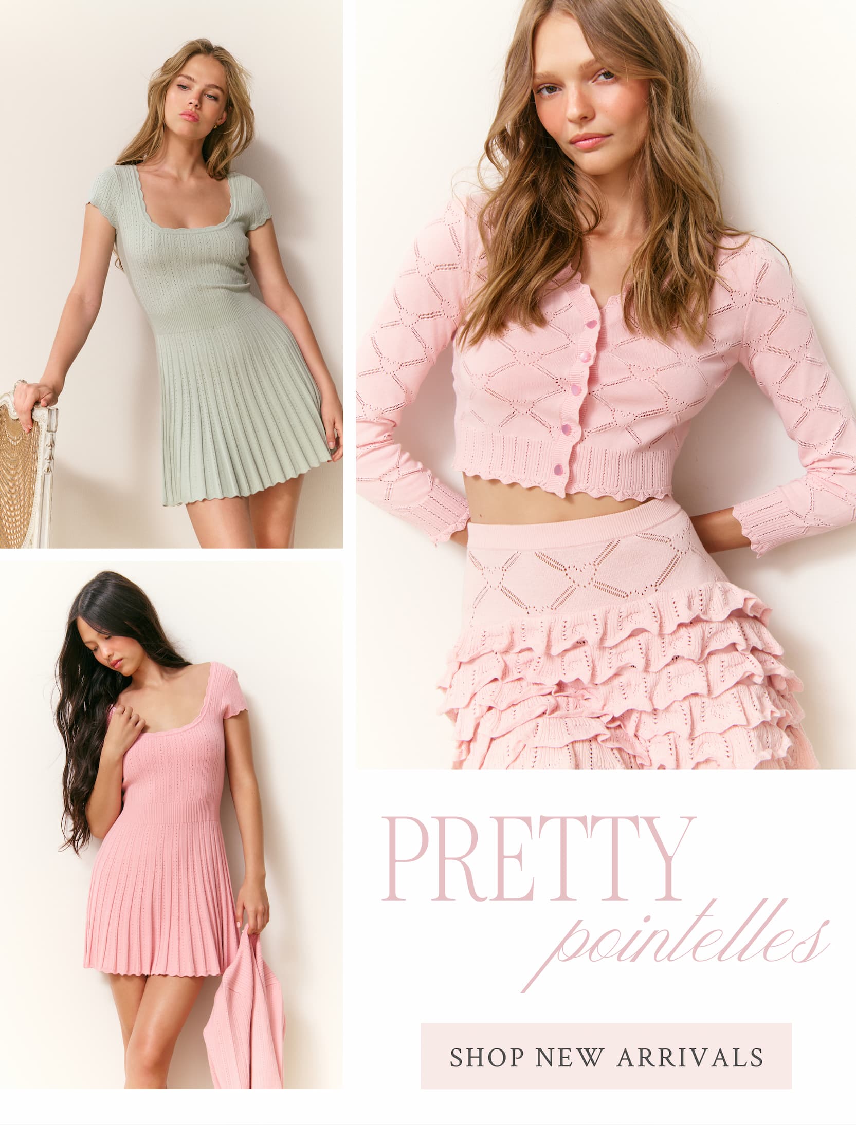 Pretty Pointelles  <SHOP NEW ARRIVALS>