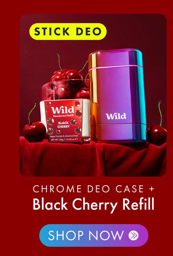 Shop Chrome Deo Case + Black Cherry Refill