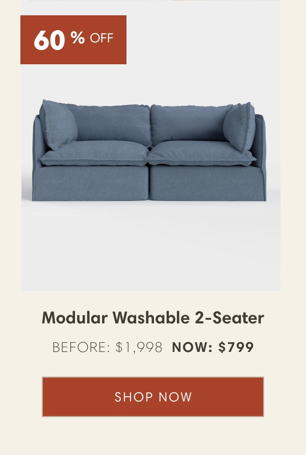 Modular Washable 2-Seater
