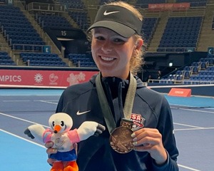 Player with medal&nbsp;