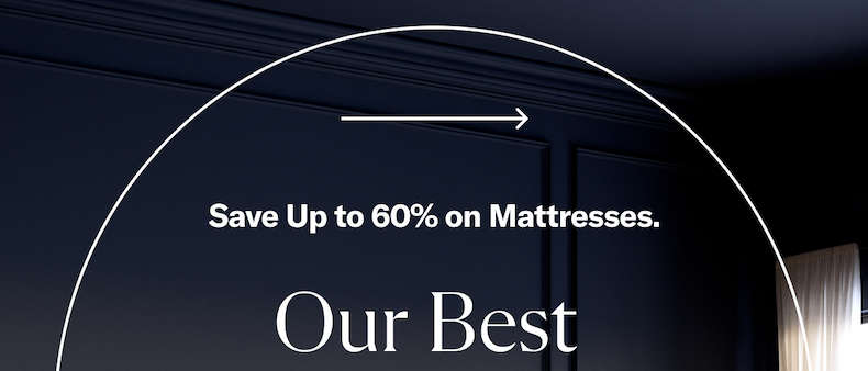 Save Up to 60% on Mattresses