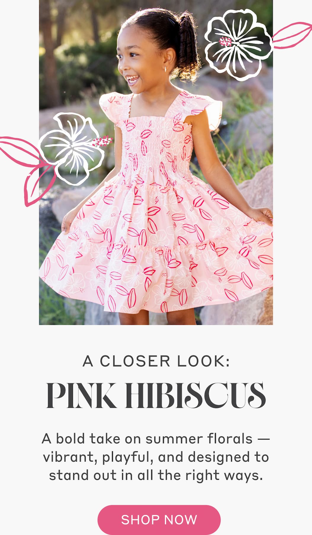 A Closer Look: Pink Hibiscus