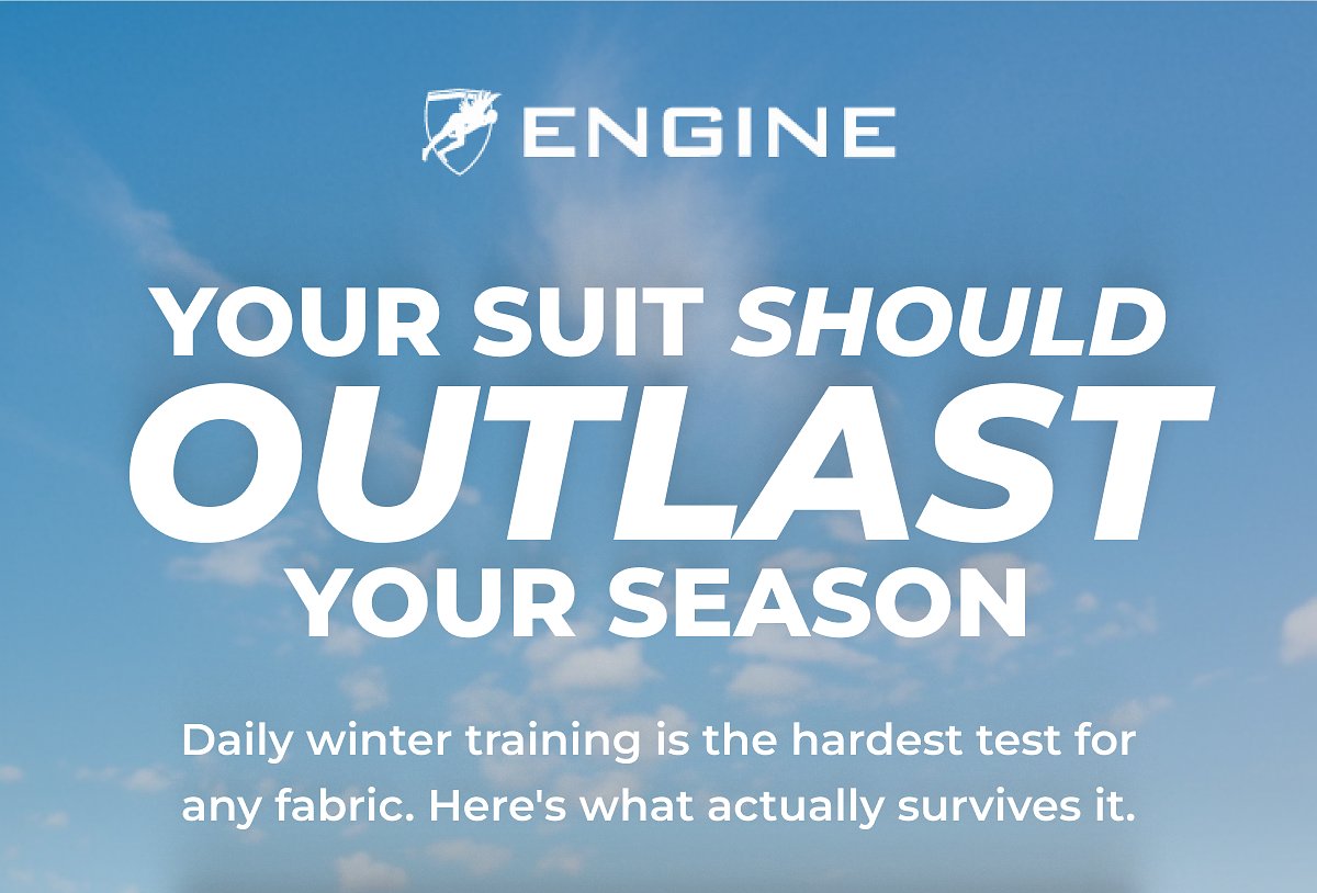 Your suit should outlast your season Daily winter training is the hardest test for any fabric. Here's what actually survives it.