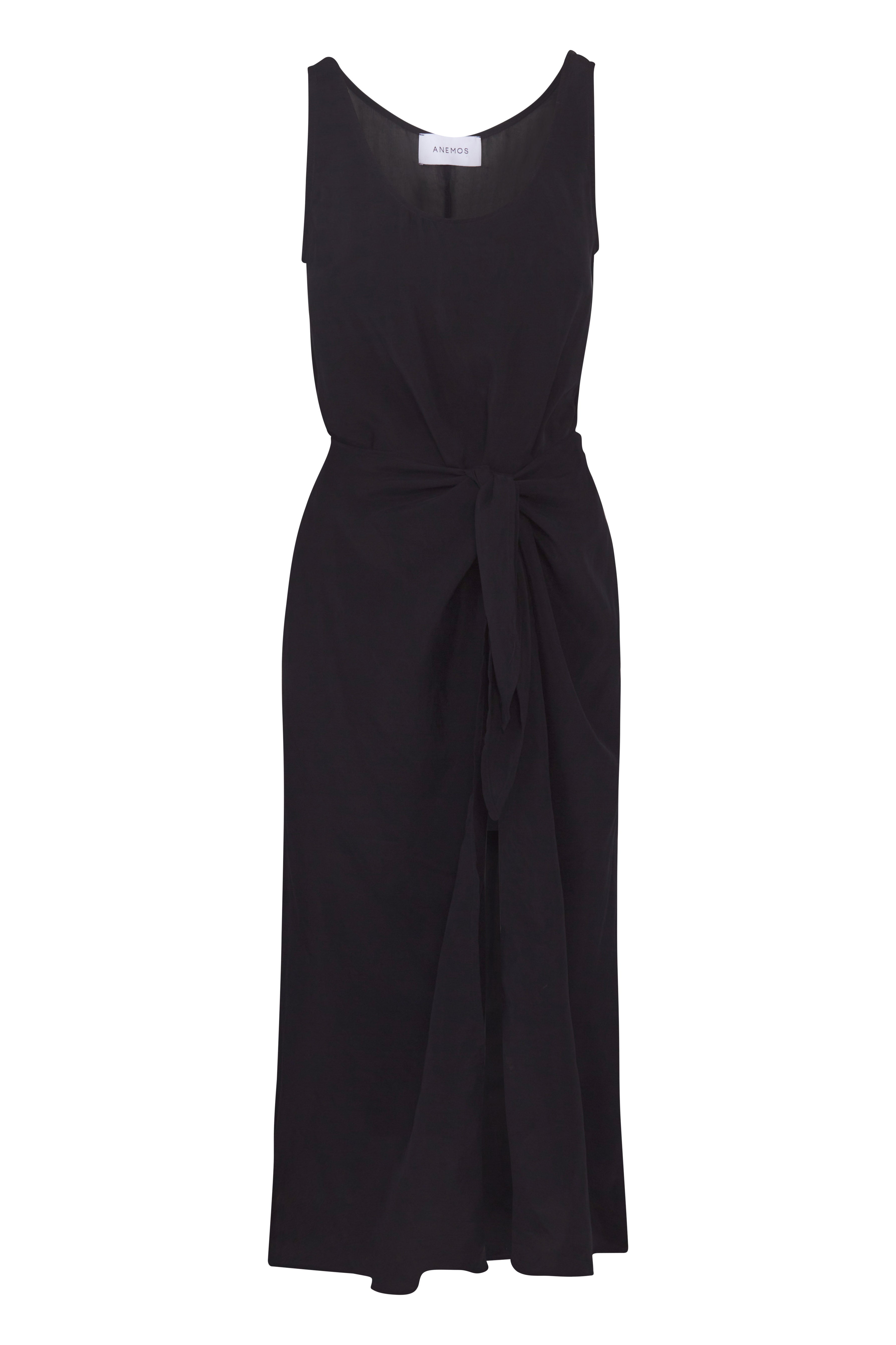 Image of D.K. Midi Wrap Dress in Silky Washed Cupro