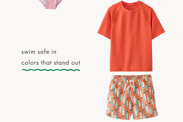 Swim Trunks | Sardines on Orange