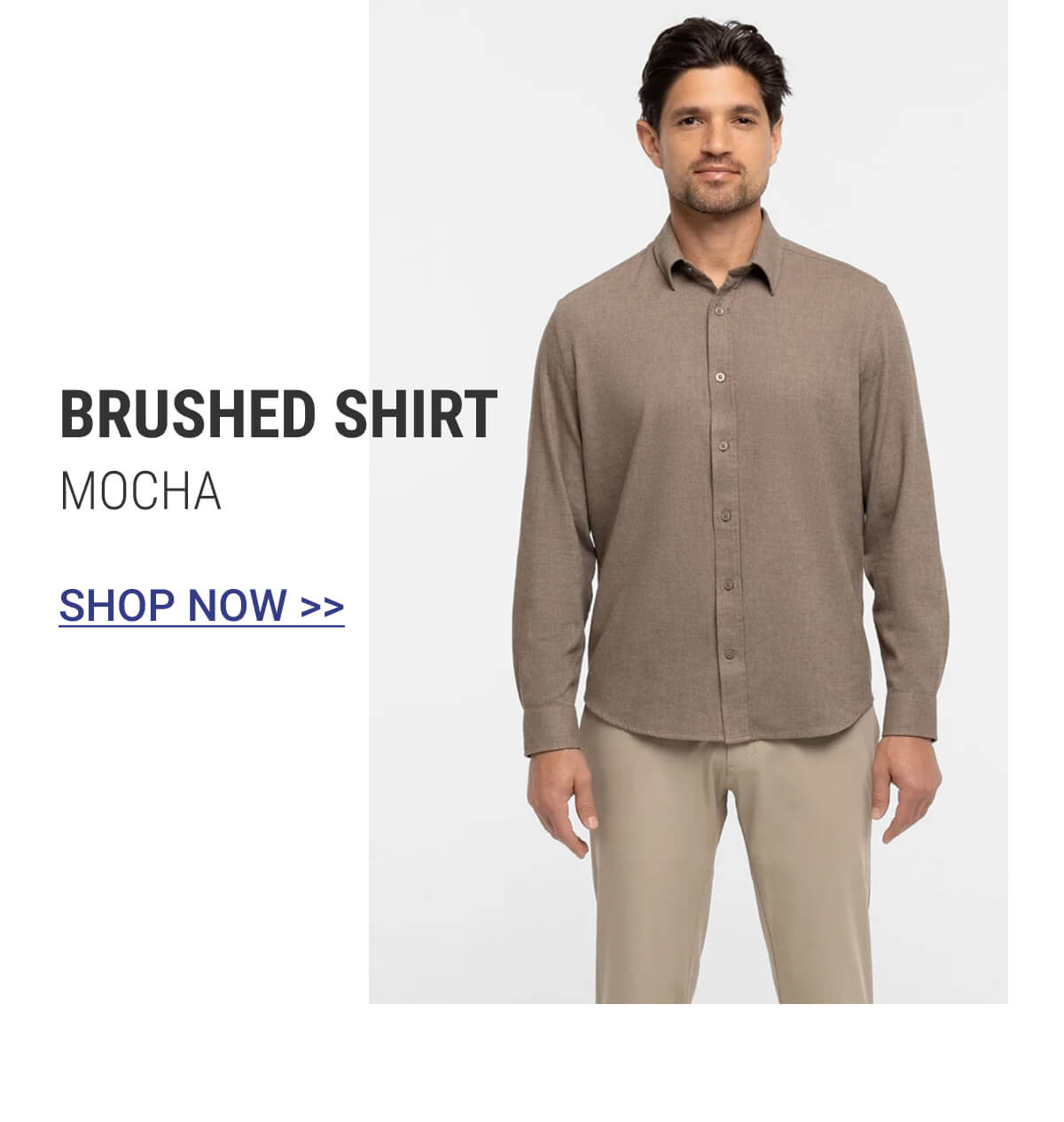 Mocha Brushed Shirt