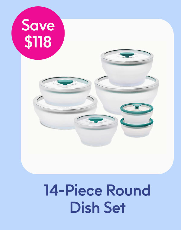 14-Piece Round Dish Set