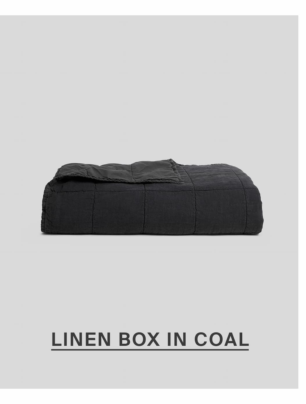Linen box in coal