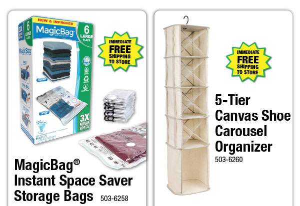 MagicBag Instant Space Saver Storage Bags - ONLY $6.99 After Rebate*!