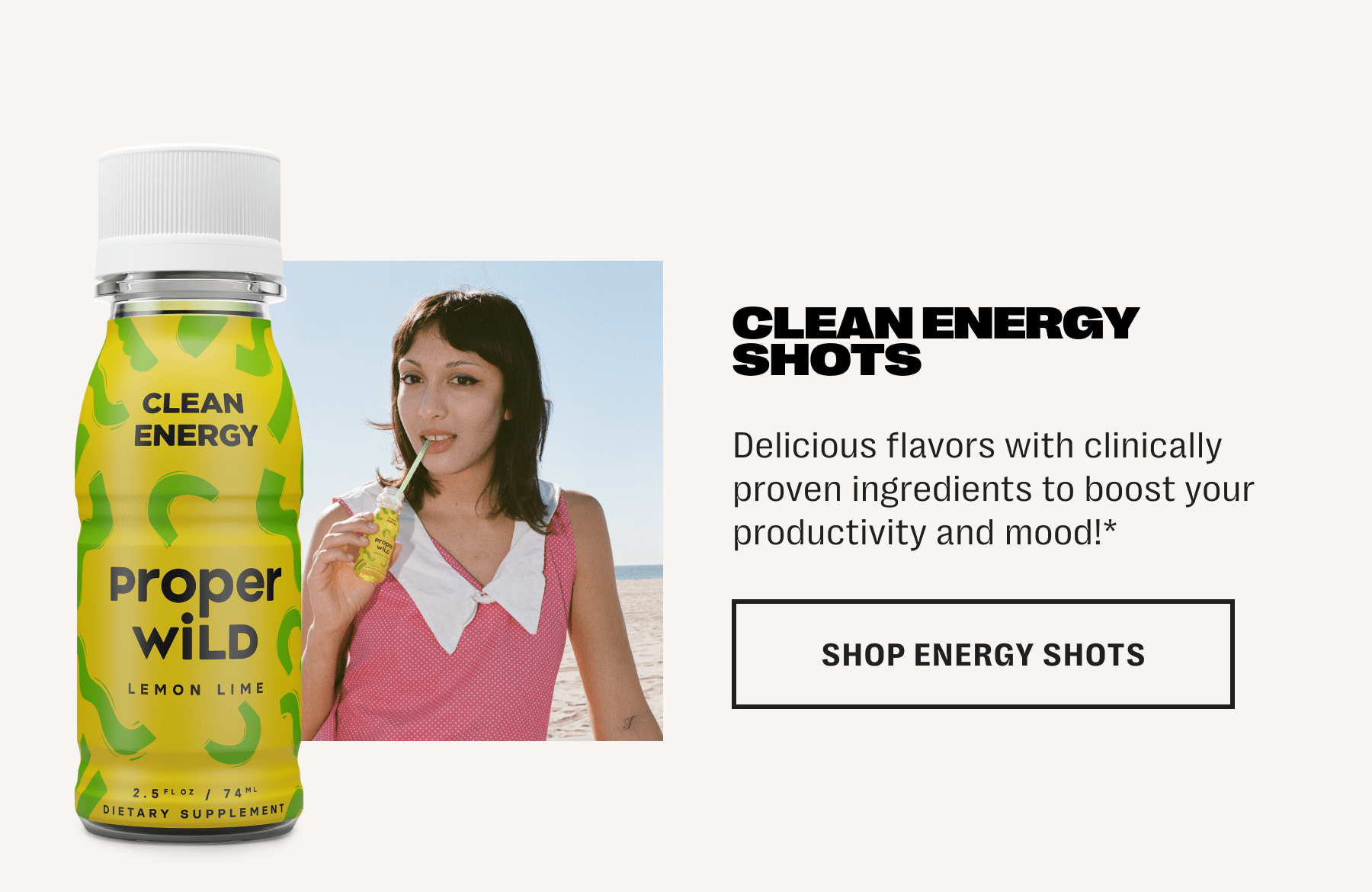 clean energy shots - delicious flavors with clinically proven ingredients to boost your productivity and mood!* - shop energy shots