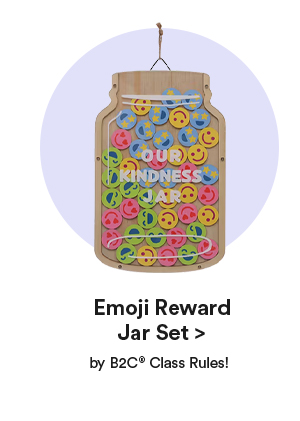 Emoji Reward Jar Set > by B2C° Class Rules!