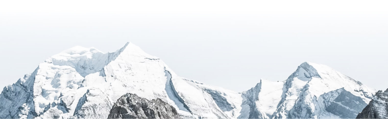 Snowy mountain tops