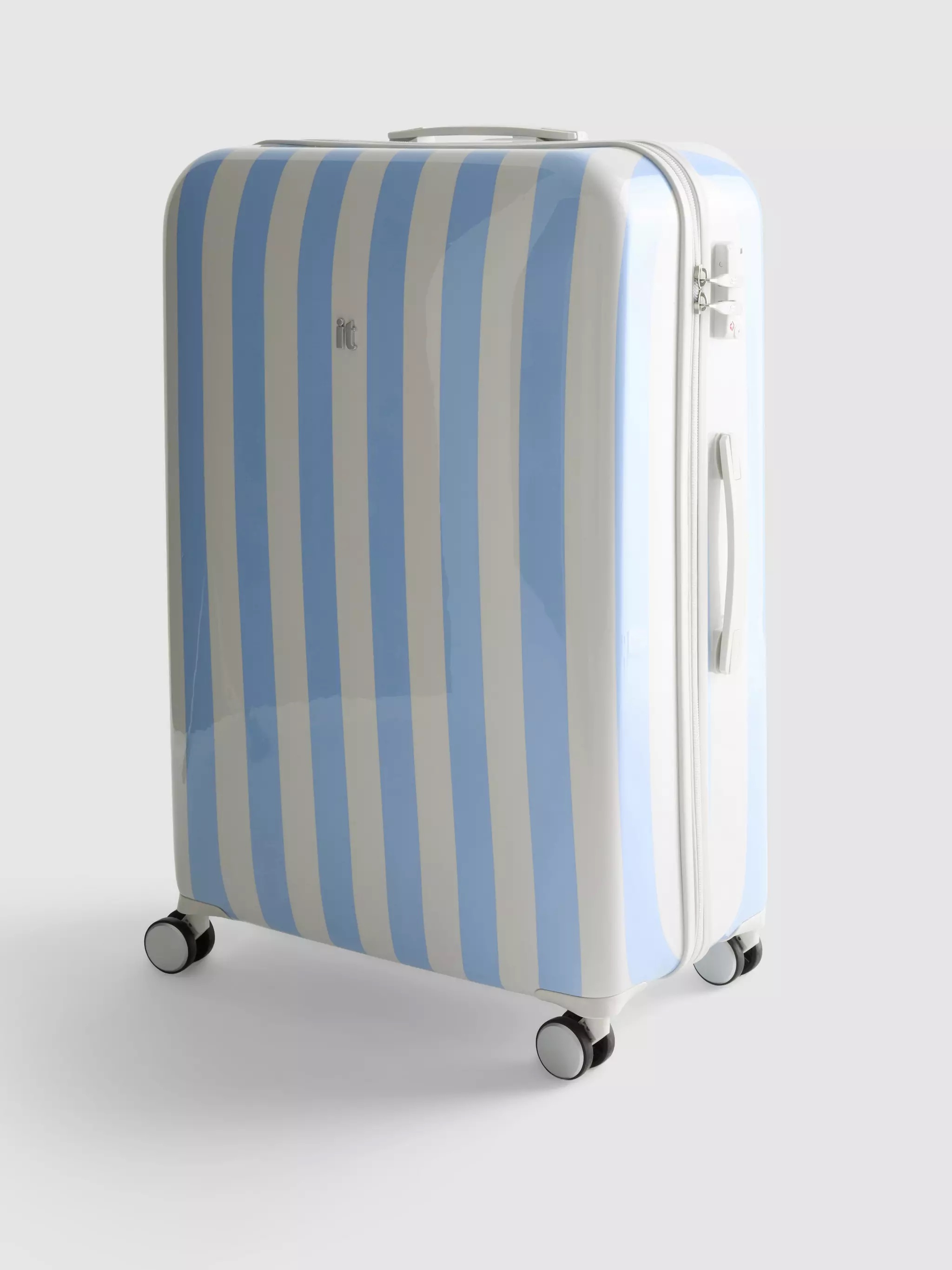 it Luggage Hard-Shell Stripe Suitcas