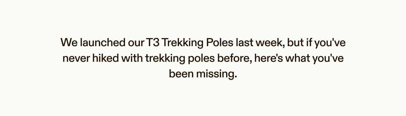 Here's why we love trekking poles