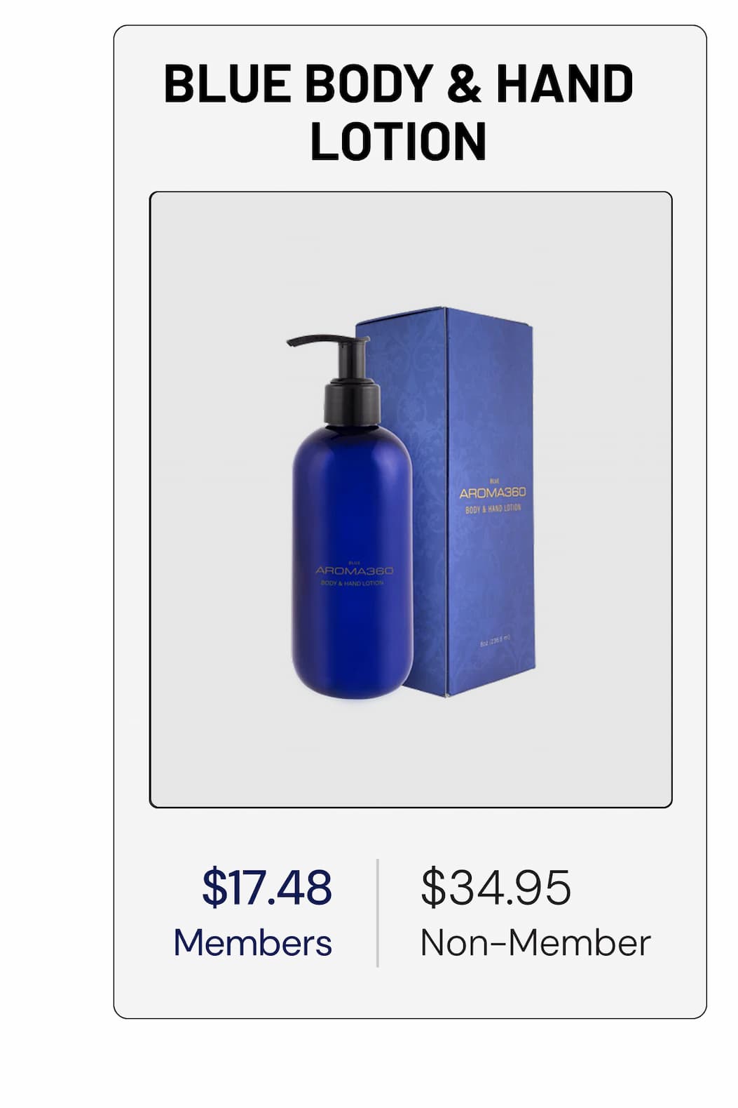 BLUE BODY & HAND LOTION