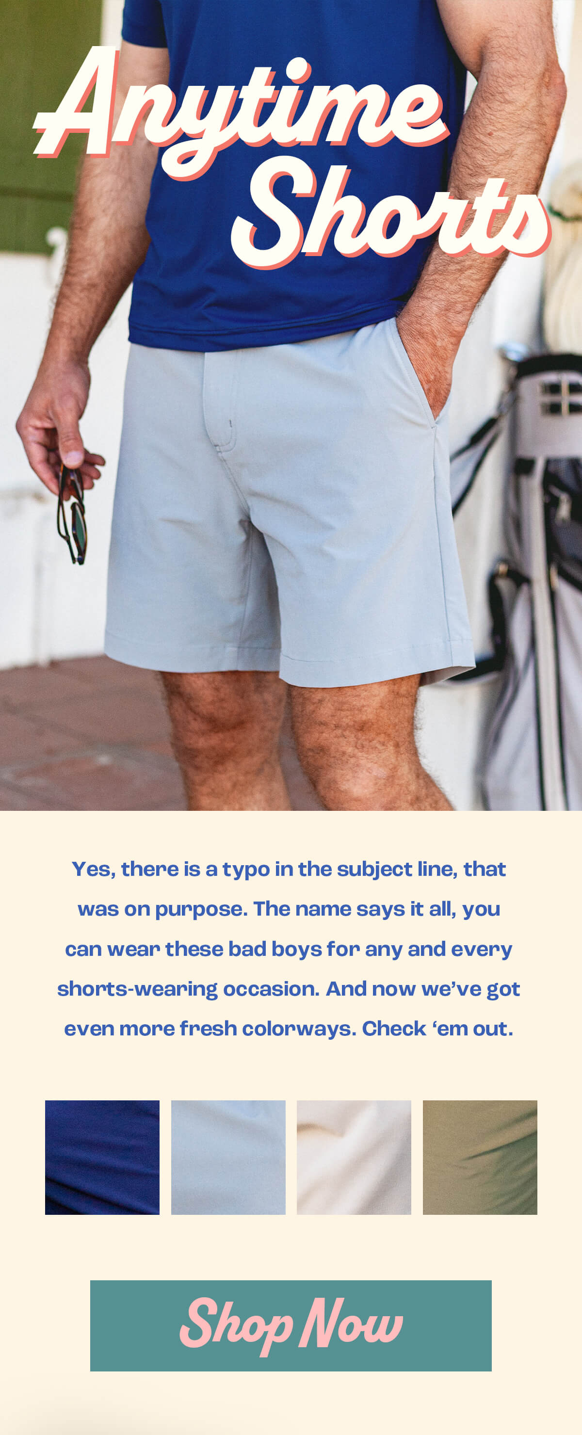 BODY-BLOCK1A | ANYTIME SHORTS