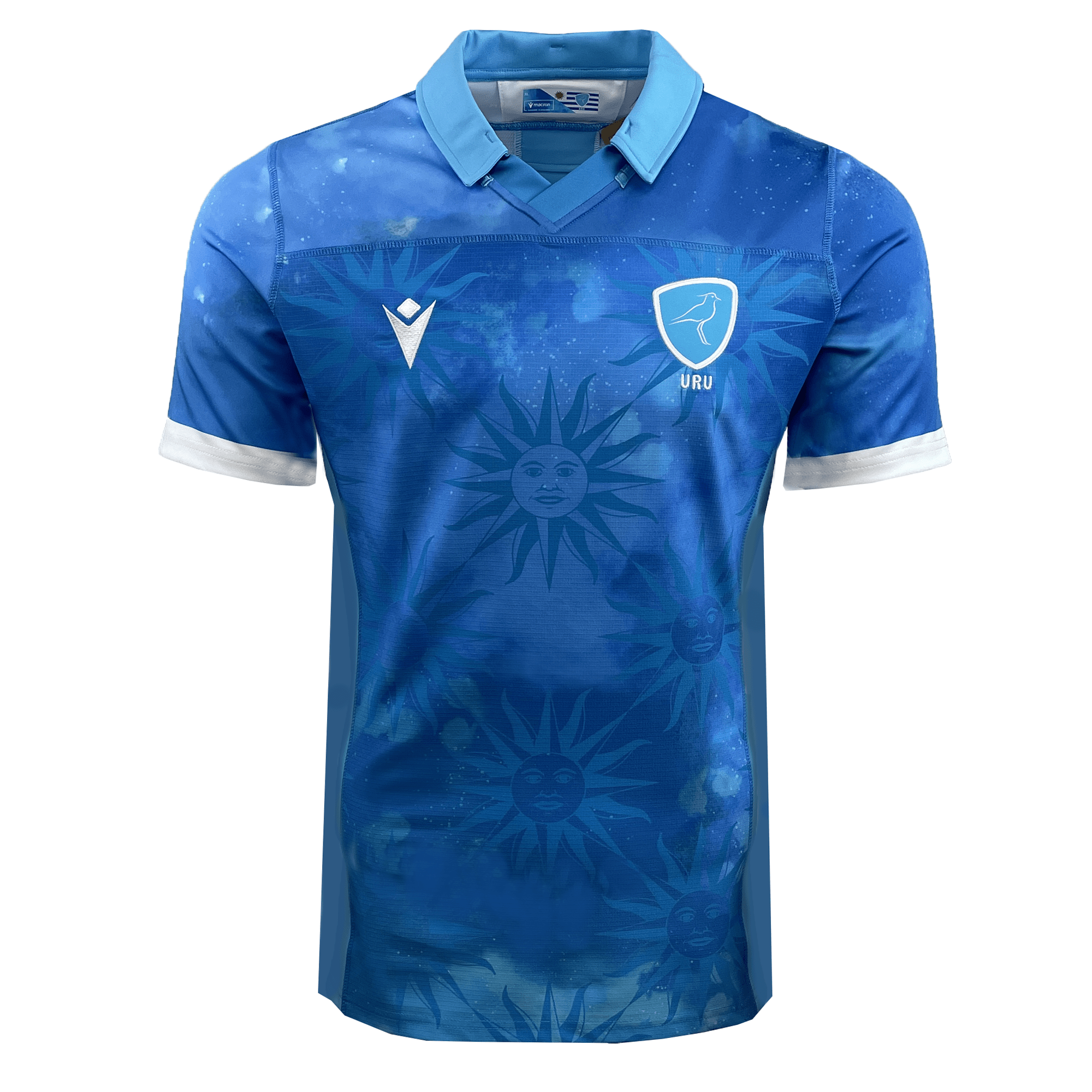 Image of Uruguay 24/25 Authentic Match Day Home Jersey by Macron