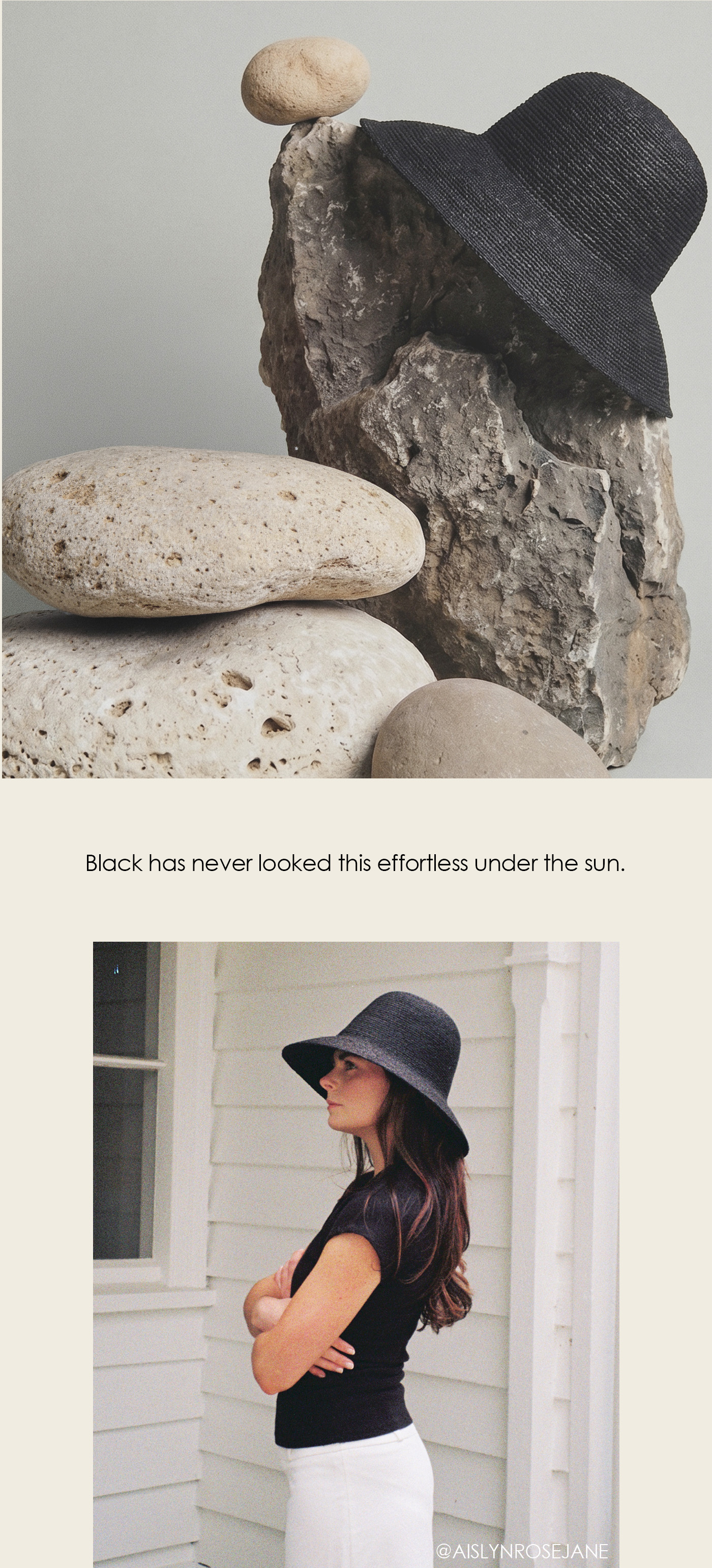 Teodora Sunhat Black