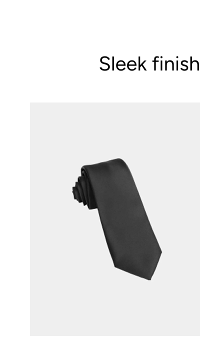 Satin Slim Tie | Black | $24