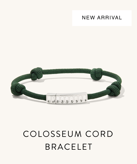 New Arrival. Colosseum Cord Bracelet.