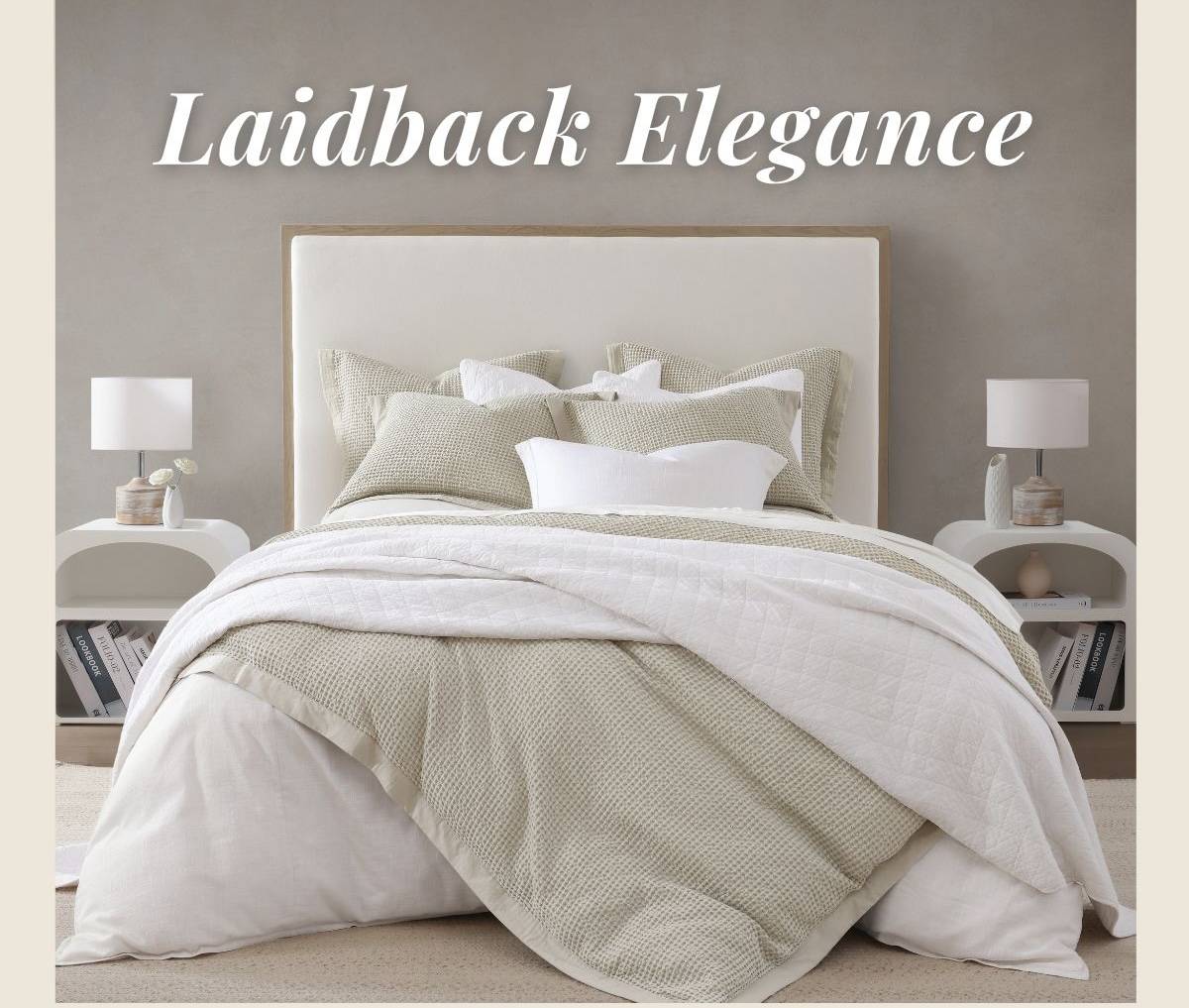 Stonewashed Cotton Waffle Weave Duvet Cover