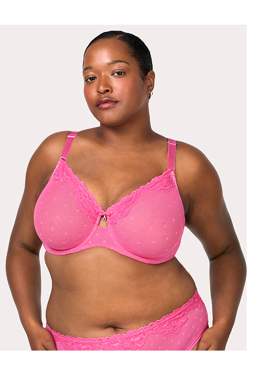 Sheer Whisper Full Coverage Unlined Underwire Bra | Sangria Sunset | Shop now