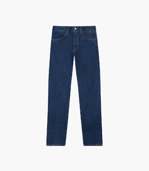 Nettle Denim Straight Leg Jeans—mid wash