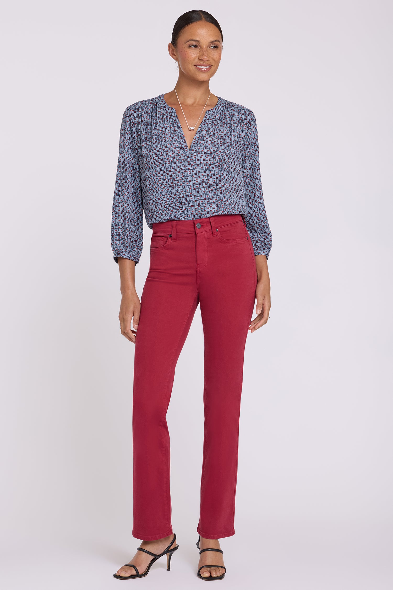 Image of Marilyn Straight Jeans - Beaujolais