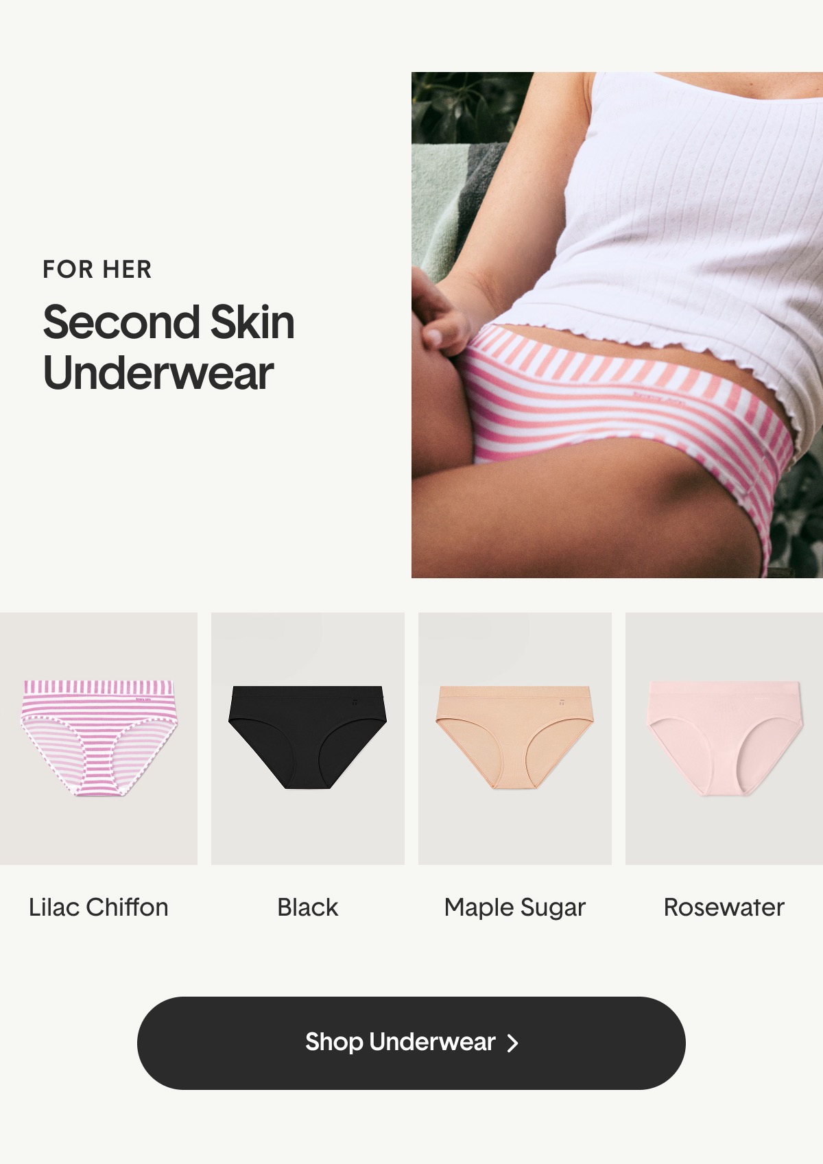 Shop New Cabana Sets & Second Skin Underwear In New Colors For Her >