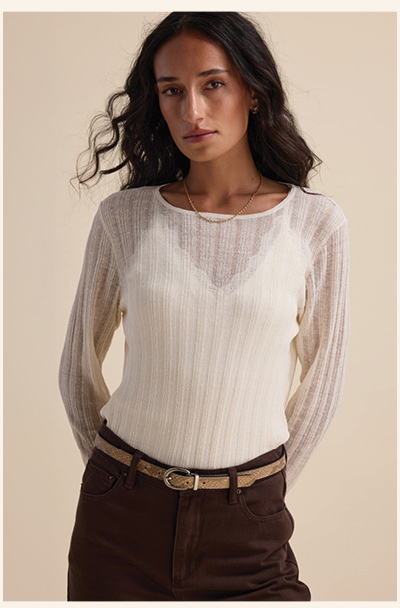 Elementary Knitted Layering Top