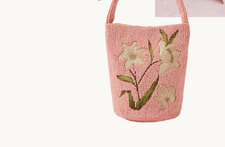 Victoria Floral Beaded Bag