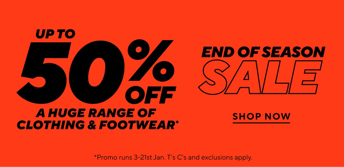 End of season sale