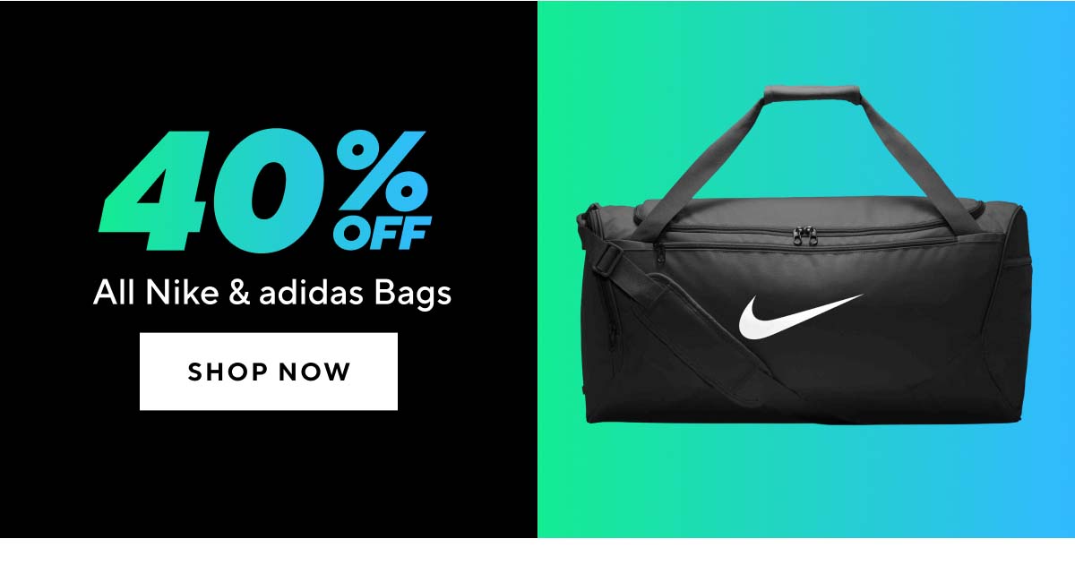 40% Off All Nike & adidas Bags
