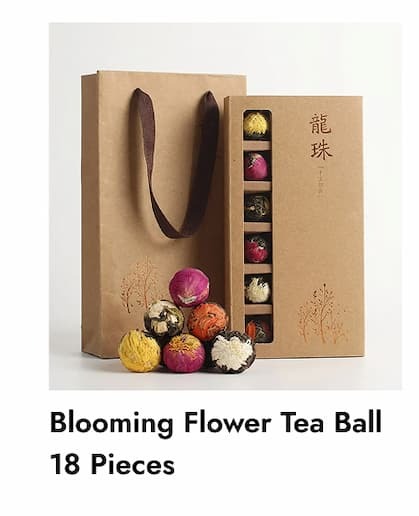 Blooming   Flower   Tea   Balls   18   Pieces   |   Pu-erh   Dragon   Ball   Tea
