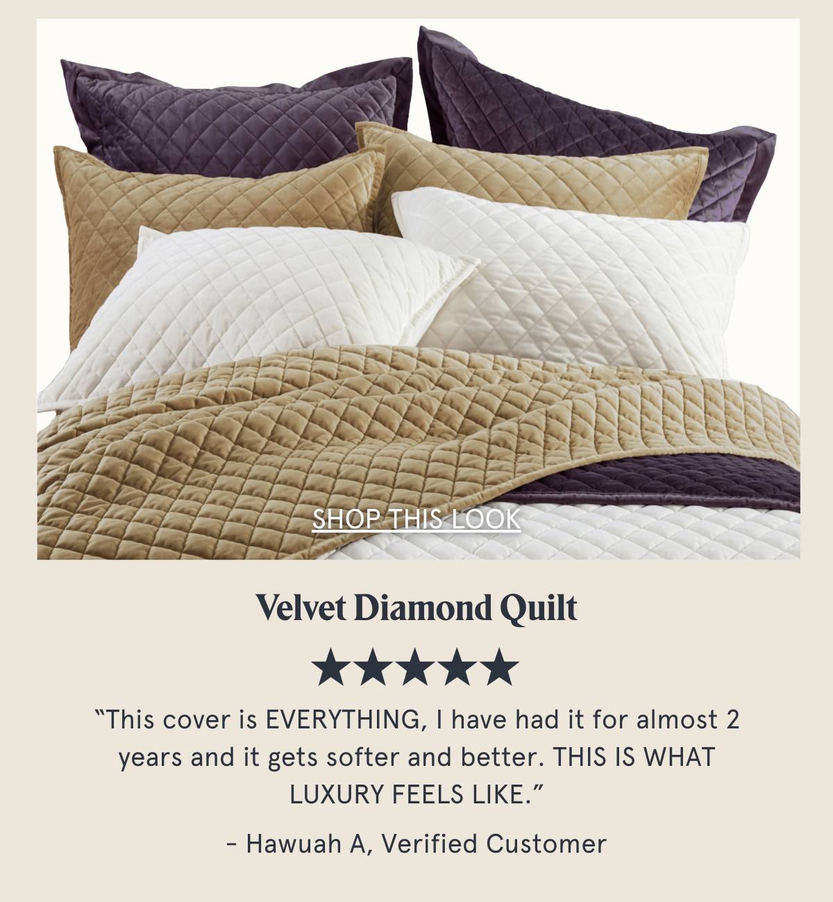 Velvet Diamond Quilt