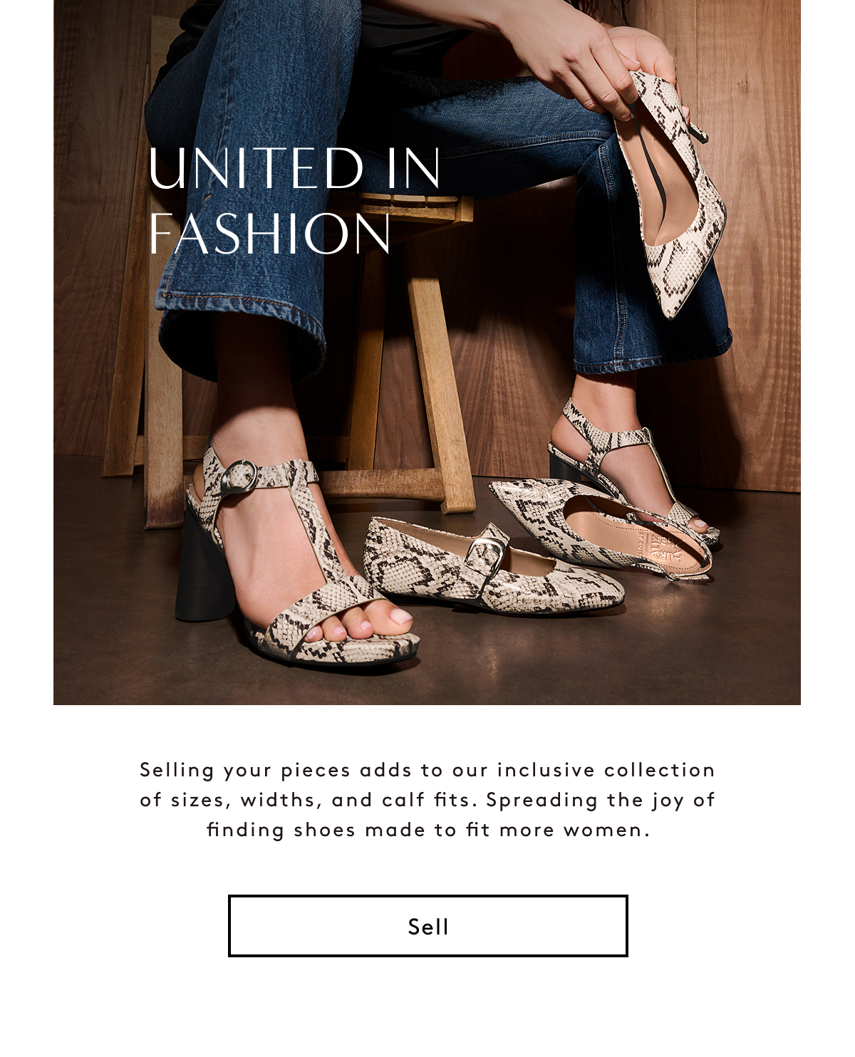 United In Fashion Selling Your Pieces Adds To Our Inclusive Collection Of Sizes, Widths, And Calf Fits. Spreading The Joy Of Finding Shoes Made To Fit To More Women. Sell