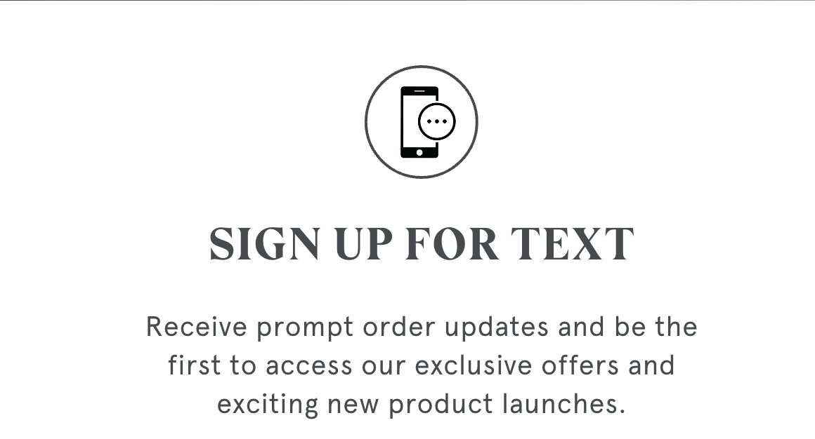 SIGN UP FOR TEXT