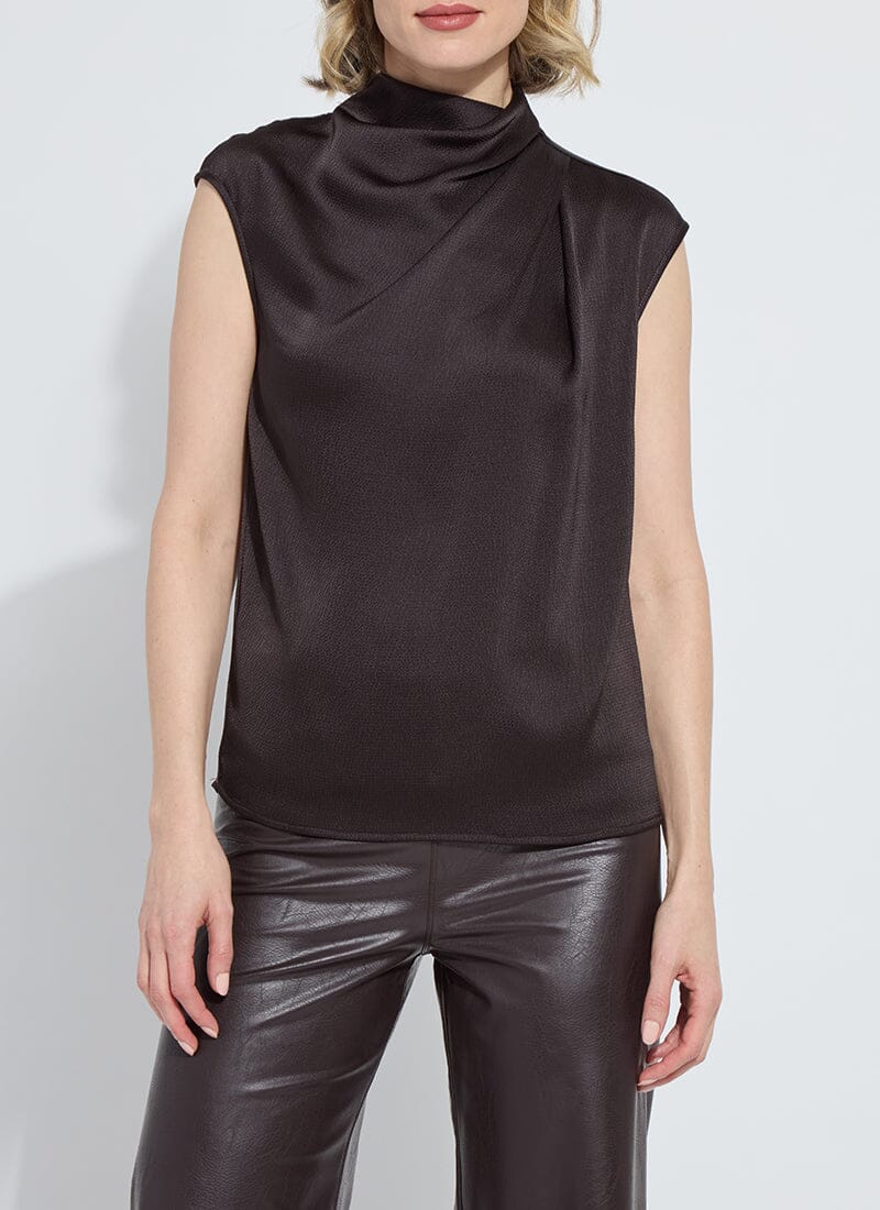 Image of Aisha High Neck Draped Blouse