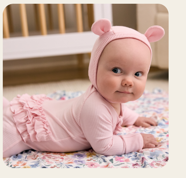 Prima Pink Bear Bonnet