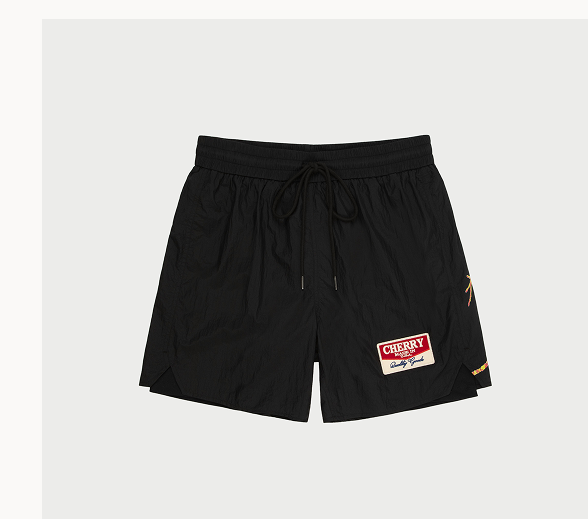 Desert Gecko Nylon Running Short (Black)