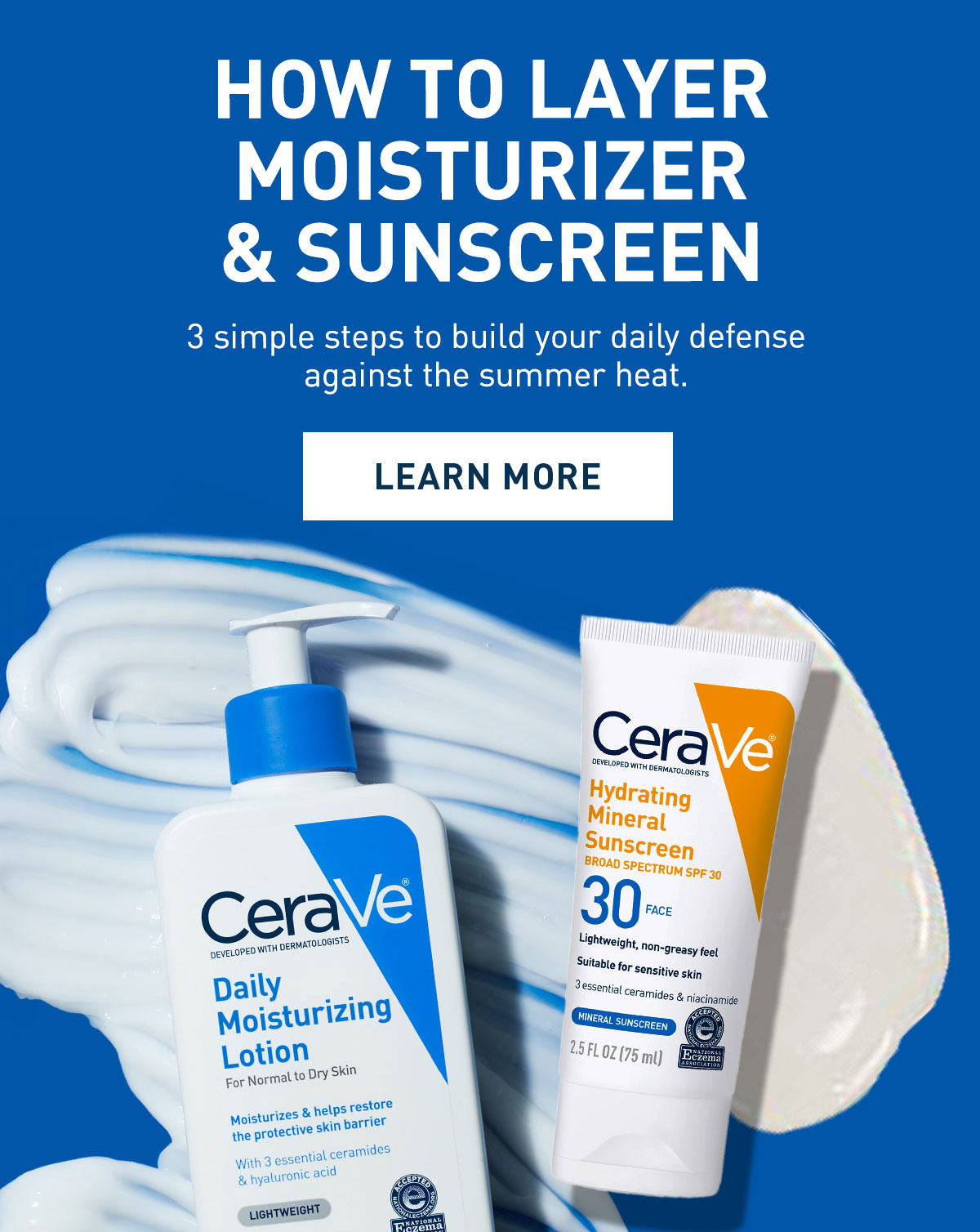 HOW TO LAYER MOISTURIZER  & SUNSCREEN 