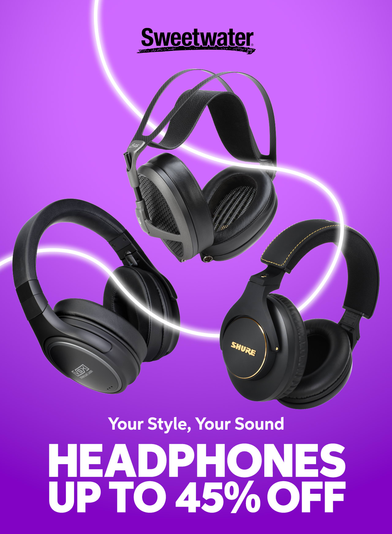 Your Style, Your Sound: Headphones Up to 45% Off