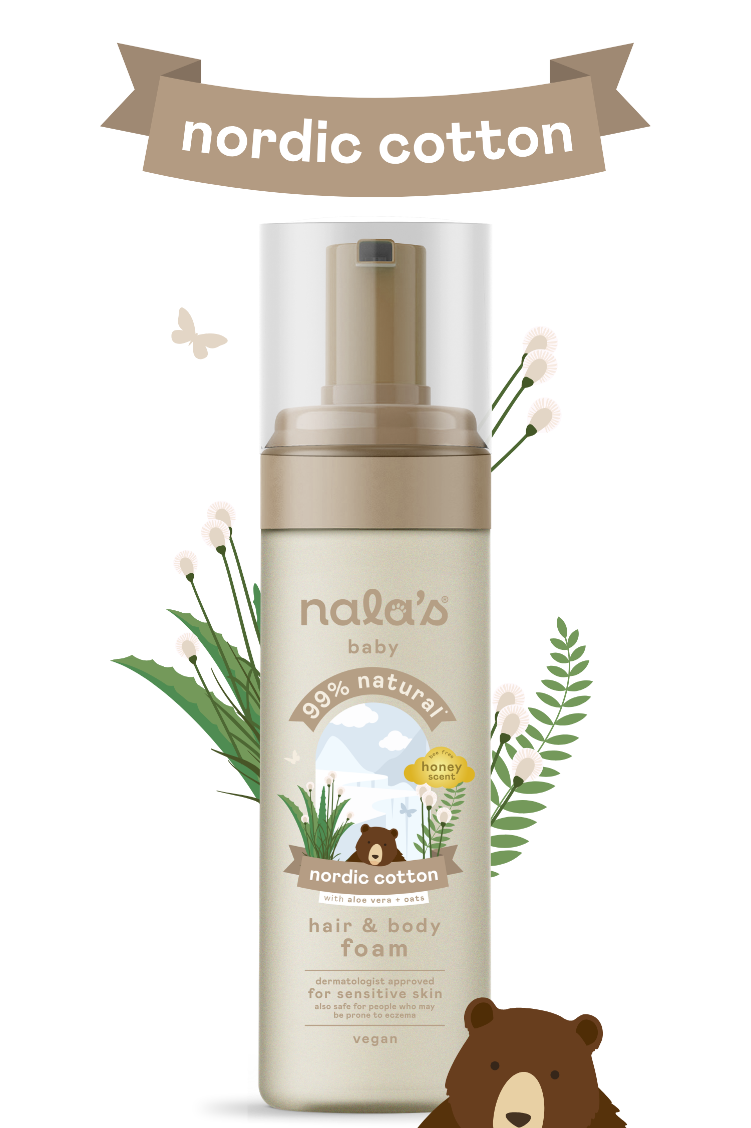 Image of Nordic Cotton Hair & Body Foam 200ml