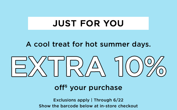 Extra 10% Off