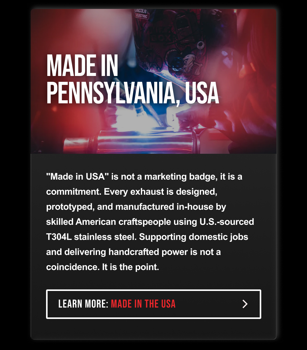 MADE IN PENNSYLVANIA, USA