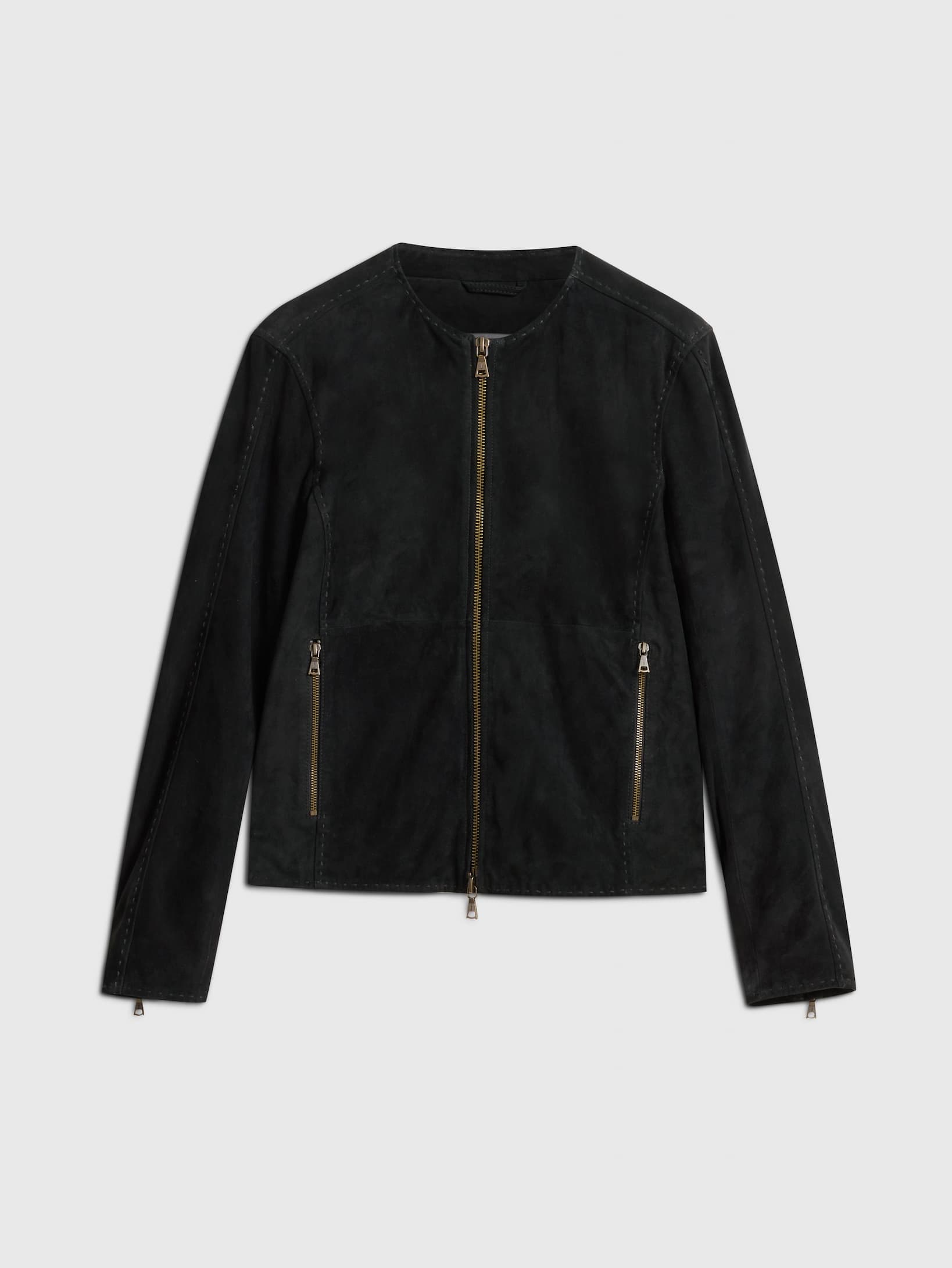 CURTIS COLLARLESS JACKET