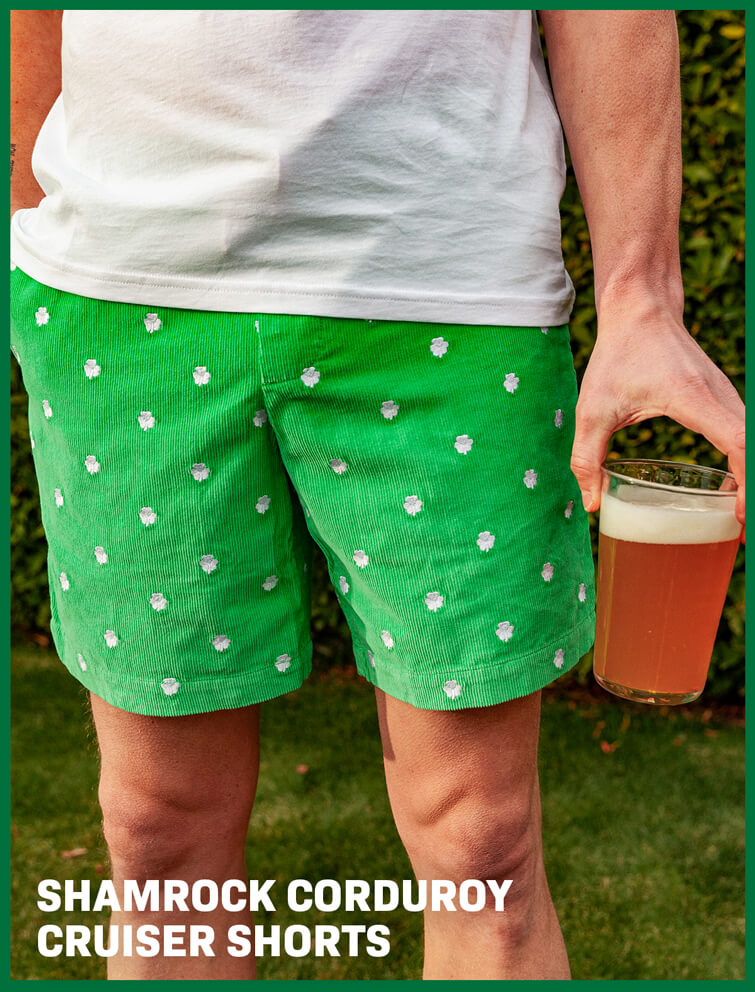 BODY-BLOCK5A | SHAMROCK CORDUROY CRUISER SHORTS