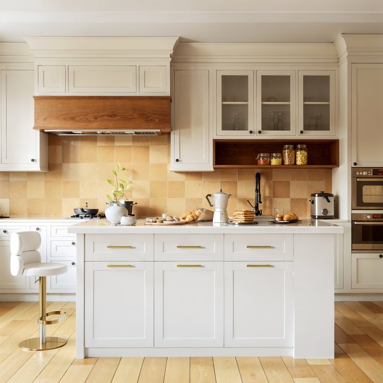 70.9" Modern Style Sintered Stone Kitchen Islands with Multi-Storage White