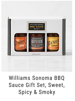 Williams Sonoma BBQ Sauce Gift Set, Sweet, Spicy & Smoky