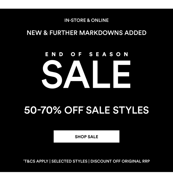 Shop End of Season Sale*